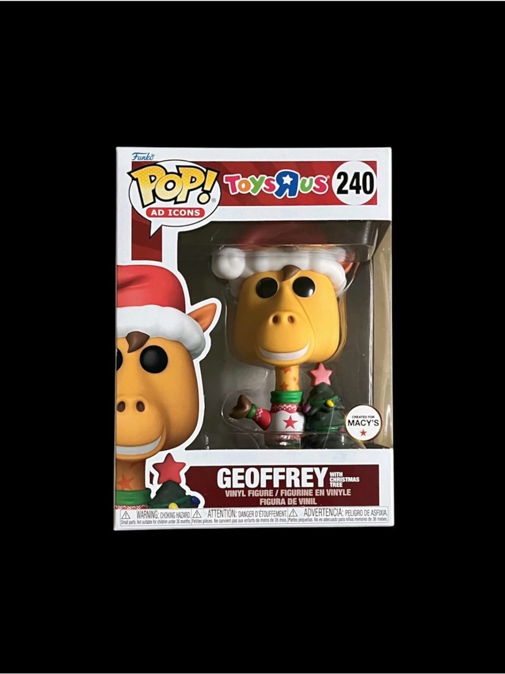 Funko Pop! Ad Icons: Geoffrey with Christmas Tree Vinyl Figure Macy’s Exclusive